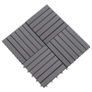 Decking Tiles 10 pcs Grey Wash 30x30 cm Solid Acacia Wood Image 4