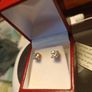 18kt Vermeil Hard Gold Plated 6mm Moissanite Solitaire Stud Earrings Image 6