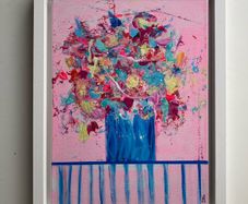 Original Irish Abstract Painting Irish Art Floral Art Original Floral Painting