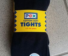 BNWT - Age 11 to 13 Years - PEX Cotton Soft Tights - Extra Soft Toe Seams - 7 Euro Shaws - Age 11 to 13 Years - #