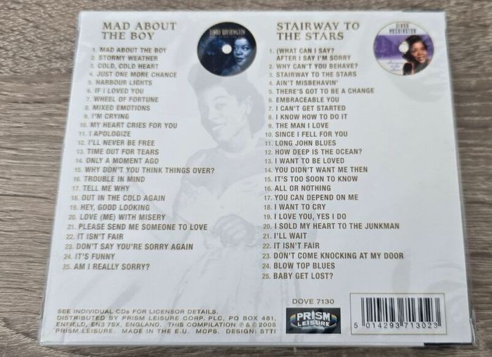 Dinah Washington - 50 Original Classics. 2 CD Boxset. Brand new sealed