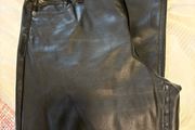M&amp;S faux leather trousers Size 16 short