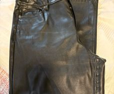 M&S faux leather trousers Size 16 short