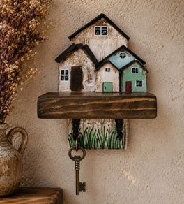 Handcrafted wooden key holders!