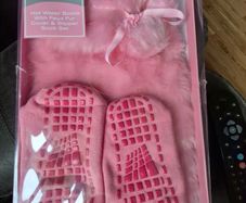 Hot Water Bottle and Slipper Sock Set
