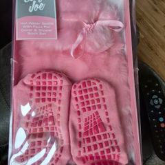 Hot Water Bottle and Slipper Sock Set