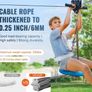 Zipline Kits for Backyard, 120Ft Kids Zipline, Zip Lines for Kids and Adults 226.8 kg Image 2