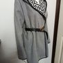 Quiz unlined geometric belted coat Image 3