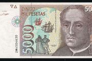 SPAIN - 5000 Pesetas 1992 Banknote P165 (aUNC)