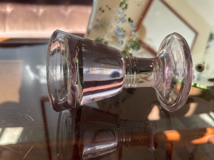 Antique Victorian 19th Century Glass Ice Cream Penny Lick or Deception Glass