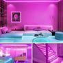 30m Led Strip Lights RGB Music Sync Color Changing, Led Lights with Smart App Control Remote, Led Lights for Bedroom Lighting Flexible Home Decoration Image 3