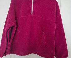 Pink fleece zip up jumper