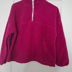 Pink fleece zip up jumper
