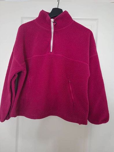 Pink fleece zip up jumper