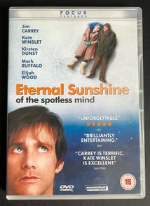 Eternal Sunshine. DVD Movie. Staring Jim Carrey, Kate Winslet & Kirstern Dunst