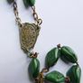 Vintage Irish Celtic Green Shamrock Rosary Beads ERIN Image 9