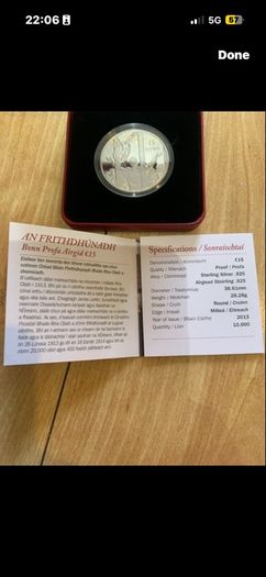 Silver Bullion Ounce Silver James Larkin Never Opened Bank Of Ireland Coin Sikver Coin Collectible