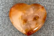 Crystal natural carnelian heart