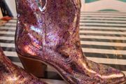 Customised ankle cowboy boots