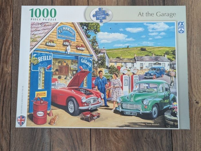 1000 piece At the Garage Jigsaw