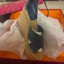 TORY BURCH Leather Espadrille Sandals US9 UK6 EU39 Logo Ankle Strap Image 3