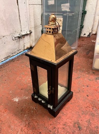 Gold Lantern, Geometric Decor & Candleholder Job Lot