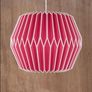 Ian Snow pink pleated lampshade Image 2