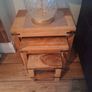 Stunning table and 4 leather chairs and matching units Image 4