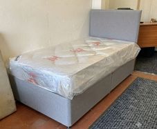 single beds with memory foam mattress - free delivery - payment on delivery