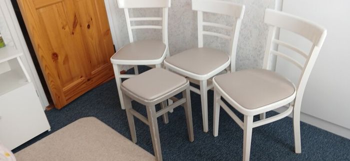 3  kitchen chairs & Stool