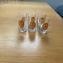 6 Mini Guinness Glasses.