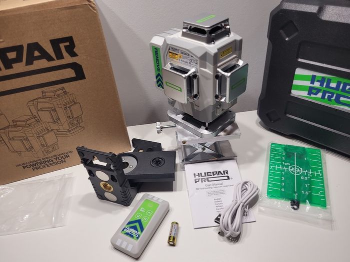 4D Trade rated PRO-series Huepar Laser Level self-leveling