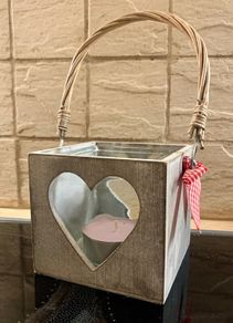 Wooden large tea light holder