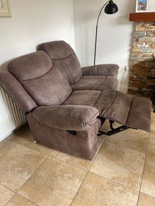 two seater recliner sofa