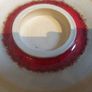 Fabulous Thomas Diem Contemporary Ceramics Cream and Red Large Candle Holder/Plate Image 5