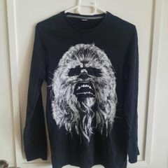 Star Wars Chewbacca long sleeve top in very good condition with no issues see last two photos for exact measurements FREE STANDARD POSTAGE INCLUDED