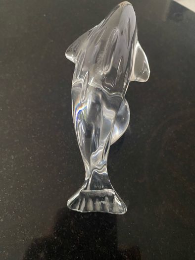 Galway Crystal Glass jumping Dolphin