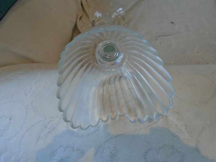 Decorative hand made art glass night light/candle holder