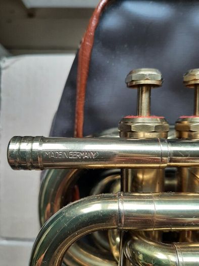 Vintage Kuhnl and Hoyer Pocket Trumpet - made in Germany