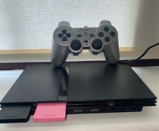 Playstation 2 Slim (working) w/Controller + OG wires