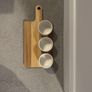 Symphony wooden serving board with bowls Image 2
