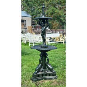 Two Tier Cherub Fountain Cast Iron CH R 091