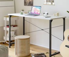 FREE SHIPPING Computer Desk 80x40 cm Home Office Laptop Desk Study Writing Table, Modern Simple Style, White