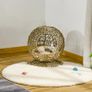 Wicker Cat Basket Rattan Cat Basket Bed Wicker Kitten Basket Pet Den. House Cozy Cave with Soft Cushion Dome 42x33x52cm Image 7
