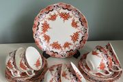 Price drop Rare Antique Tuscan china  Tea set
