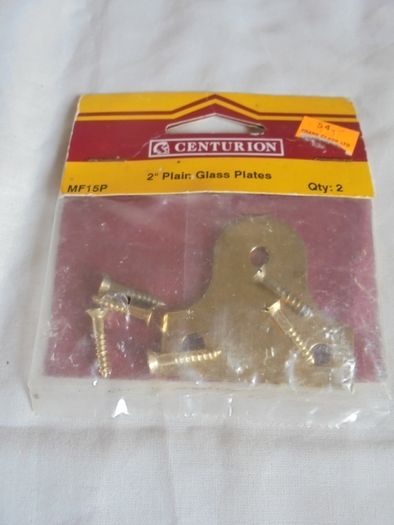 "Centurion" 2inch Plain Brass Plates  x 3for Sale