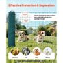 Temporary Fence with Posts, 1.05 x 50m Plastic Mesh Fencing, Garden Safety Fences Netting with Double-Spike Stakes & Guy Ropes Image 3