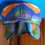 Vintage multycoloured beanie hat. Image 6