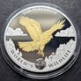 Wildlife 1 oz silver The PEREGRINE FALCON 2024 Congo 20 Fr Gold Gilded coin Image 9