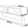 BRAND NEW Decorative Floating Shelves Set of 3 Large, Medium and Small Screws and Anchors for Bedroom, Living Room and more Image 5